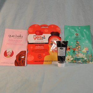 bundle lot 4 face masks NEW yes to tomatoes que bella modern expressions (43)